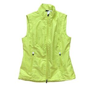 Zero Restriction Golf Vest Women XS Yellow Lightweight Travel Packable Disc Golf